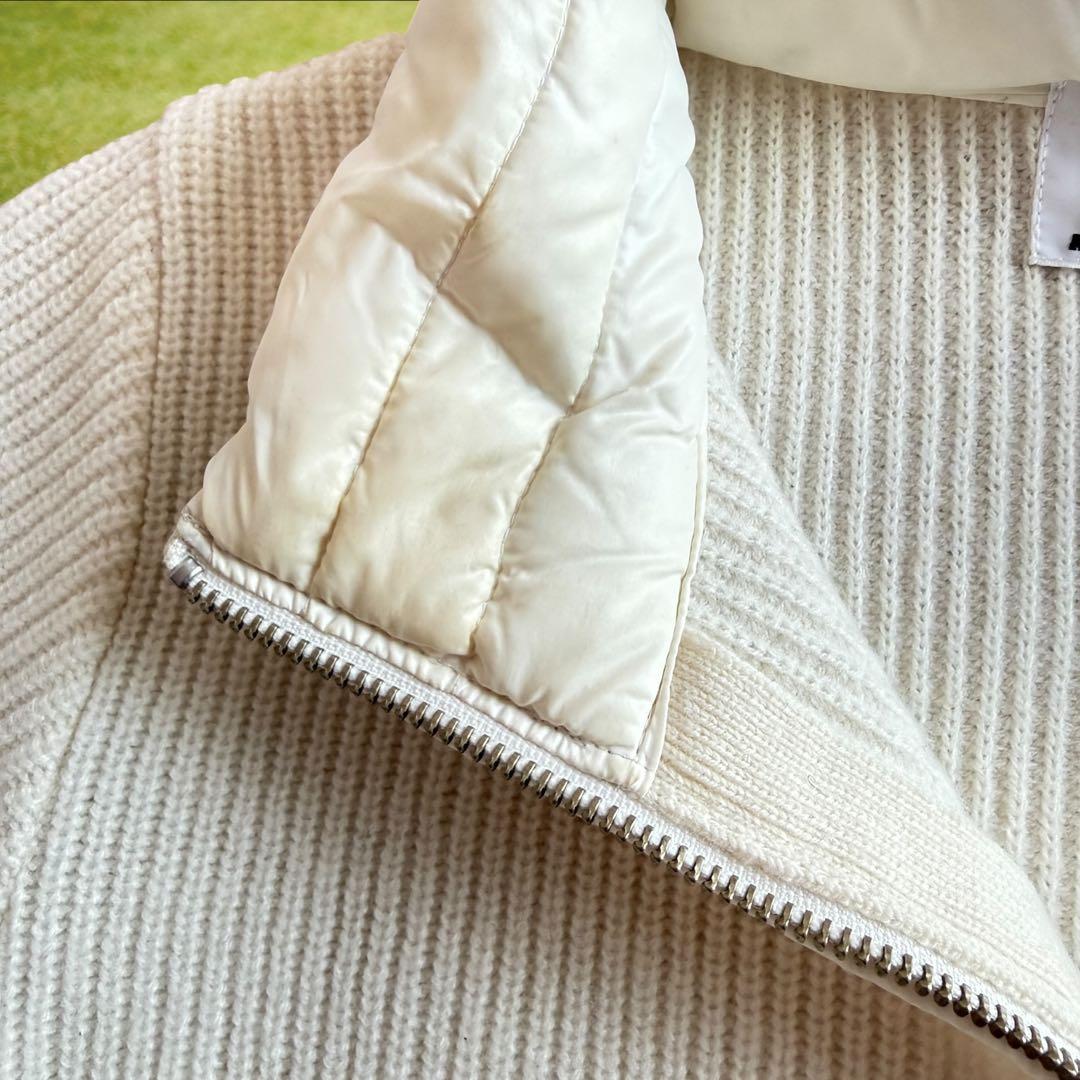 マスターバニー　ニット　セーター　M〜L相当　中綿ダウン　ウール100% 白