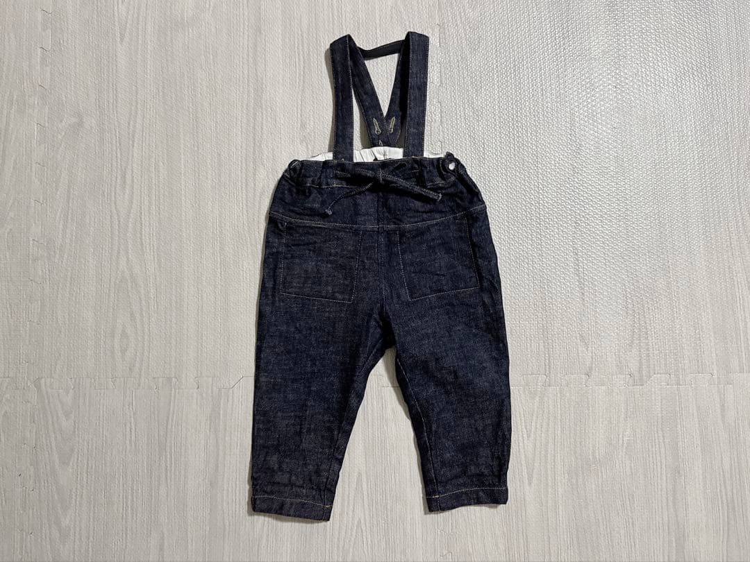 HELLO LUPO サスペンダー付きデニムパンツ