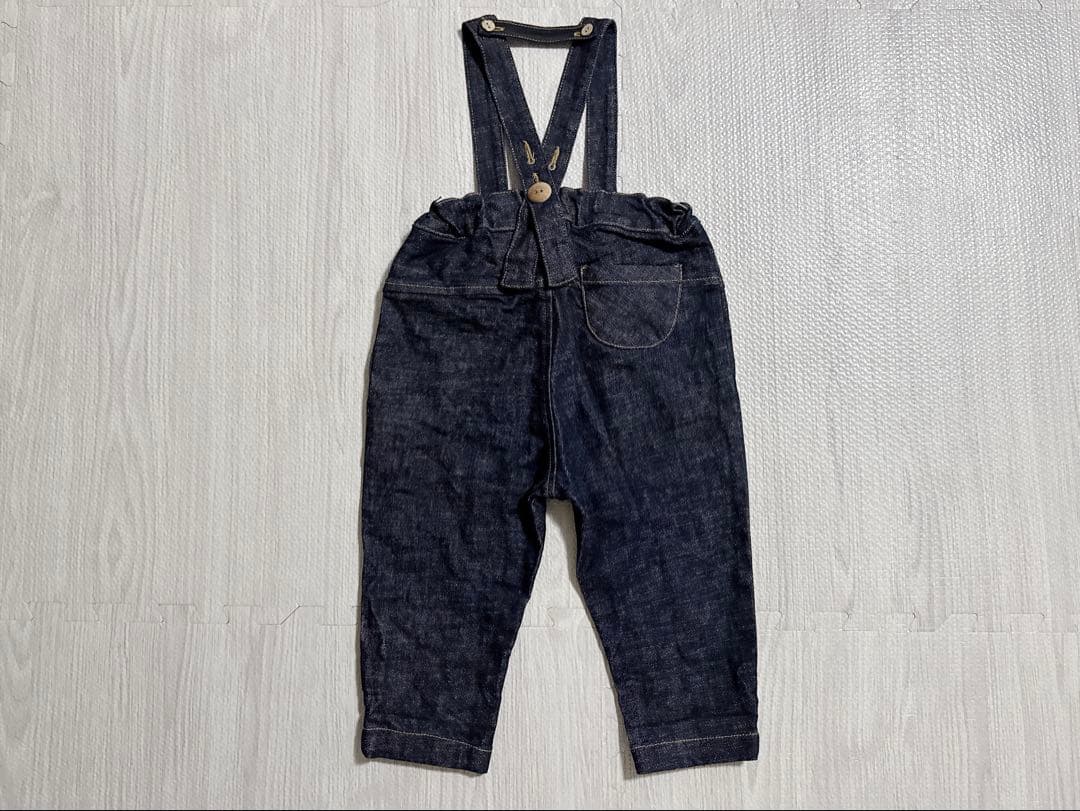 HELLO LUPO サスペンダー付きデニムパンツ