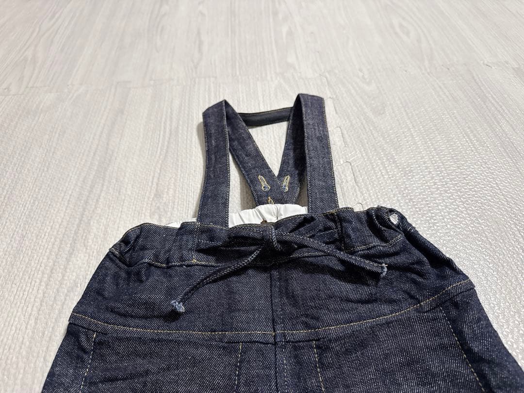 HELLO LUPO サスペンダー付きデニムパンツ