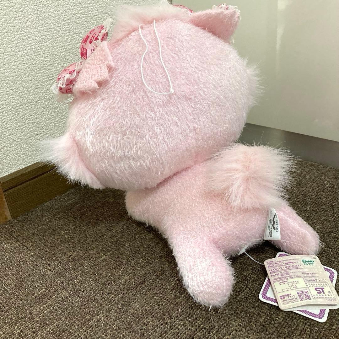 サンリオ　チャーミーキティ　スーパーDXパフ付ぬいぐるみ　コスメデザイン　レトロ