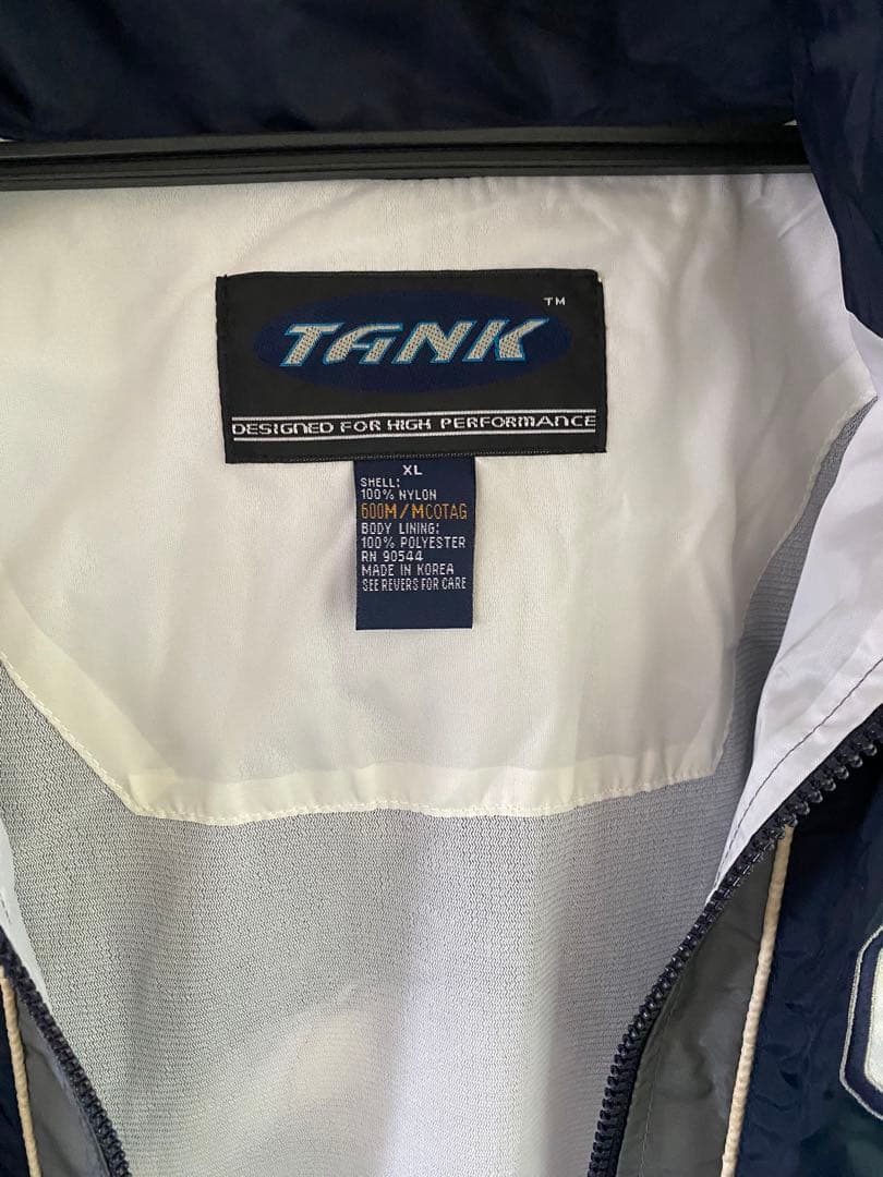 ETOWN ナイロンジャケット セットアップ　XL ネイビー/グレー