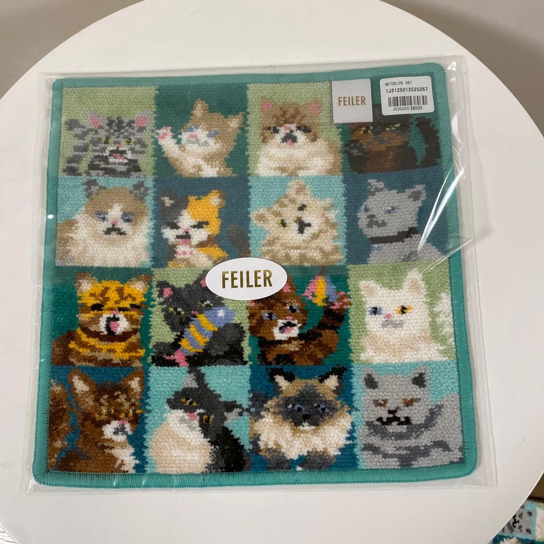 【新品未使用】FIELER フェイラー ルック！マイキャット ハンカチ&ポーチ