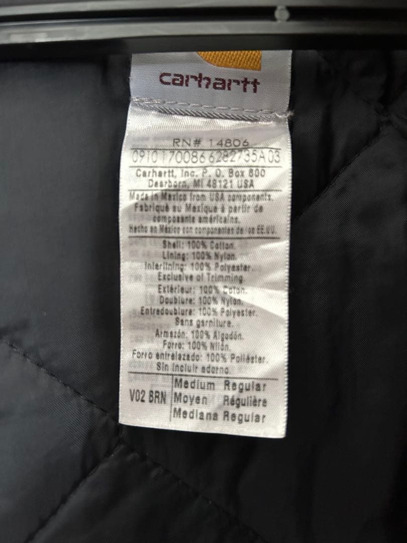 【美品】Carhartt ダックベスト V02 Mサイズ BRN 90's