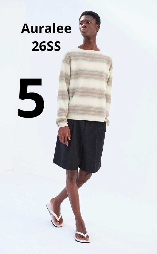 パンツ Auralee LIGHT WOOL MAX GABARDINE SHORTS