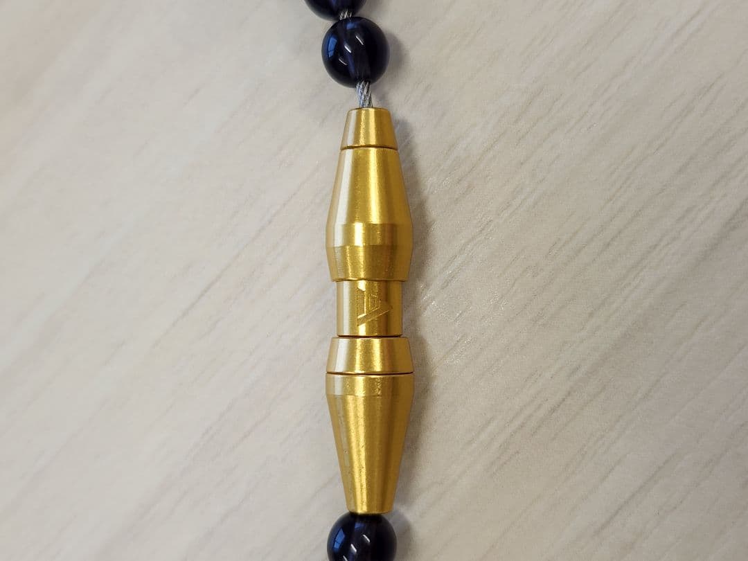 ファイテン　クリスタルタッチネックレス 黒　45cm