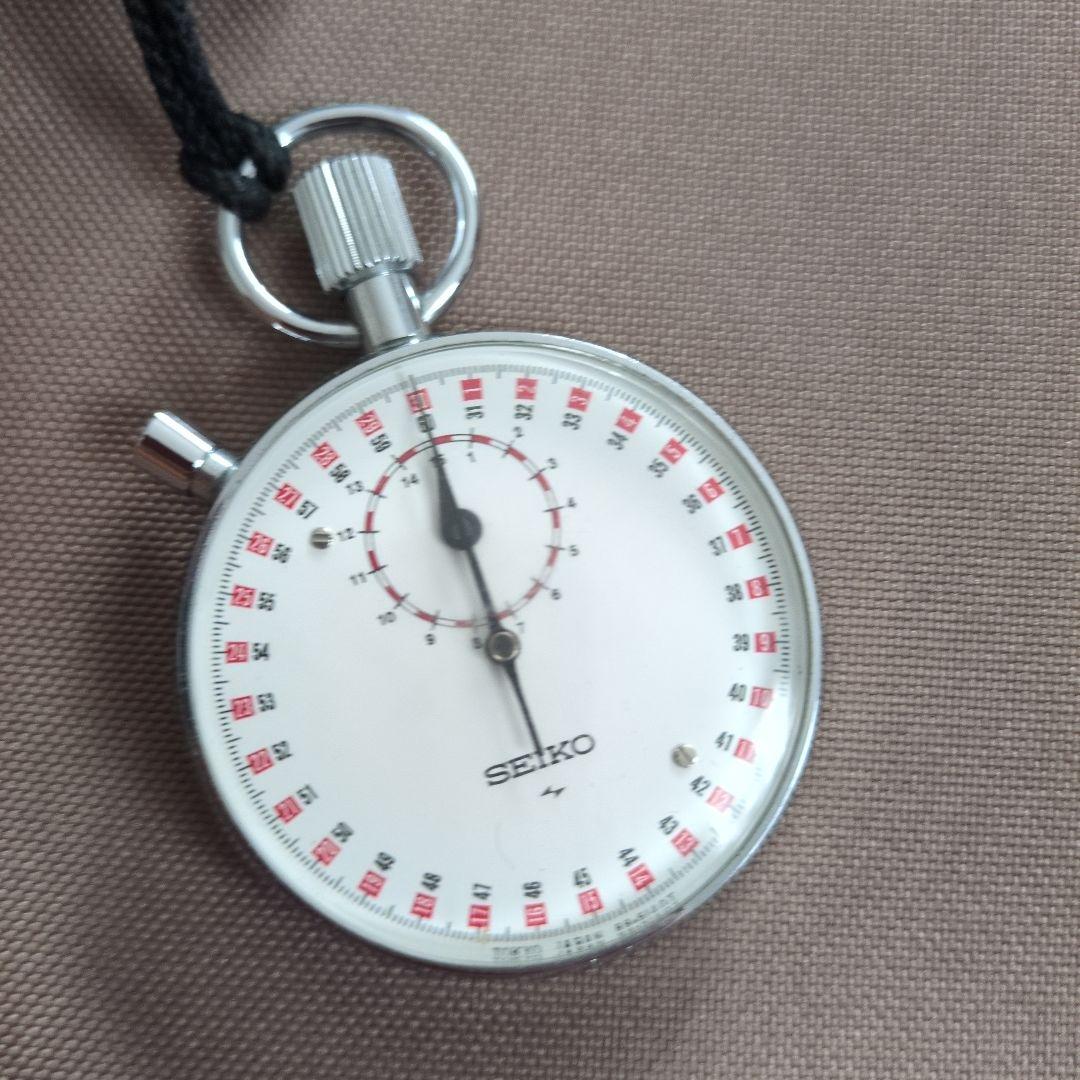 SEIKO 手動式ストップウォッチ シルバー