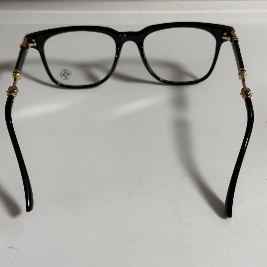 装飾ゴールド伊達メガネ 「クロムハーツ好き必見‼︎」メガネ サングラス