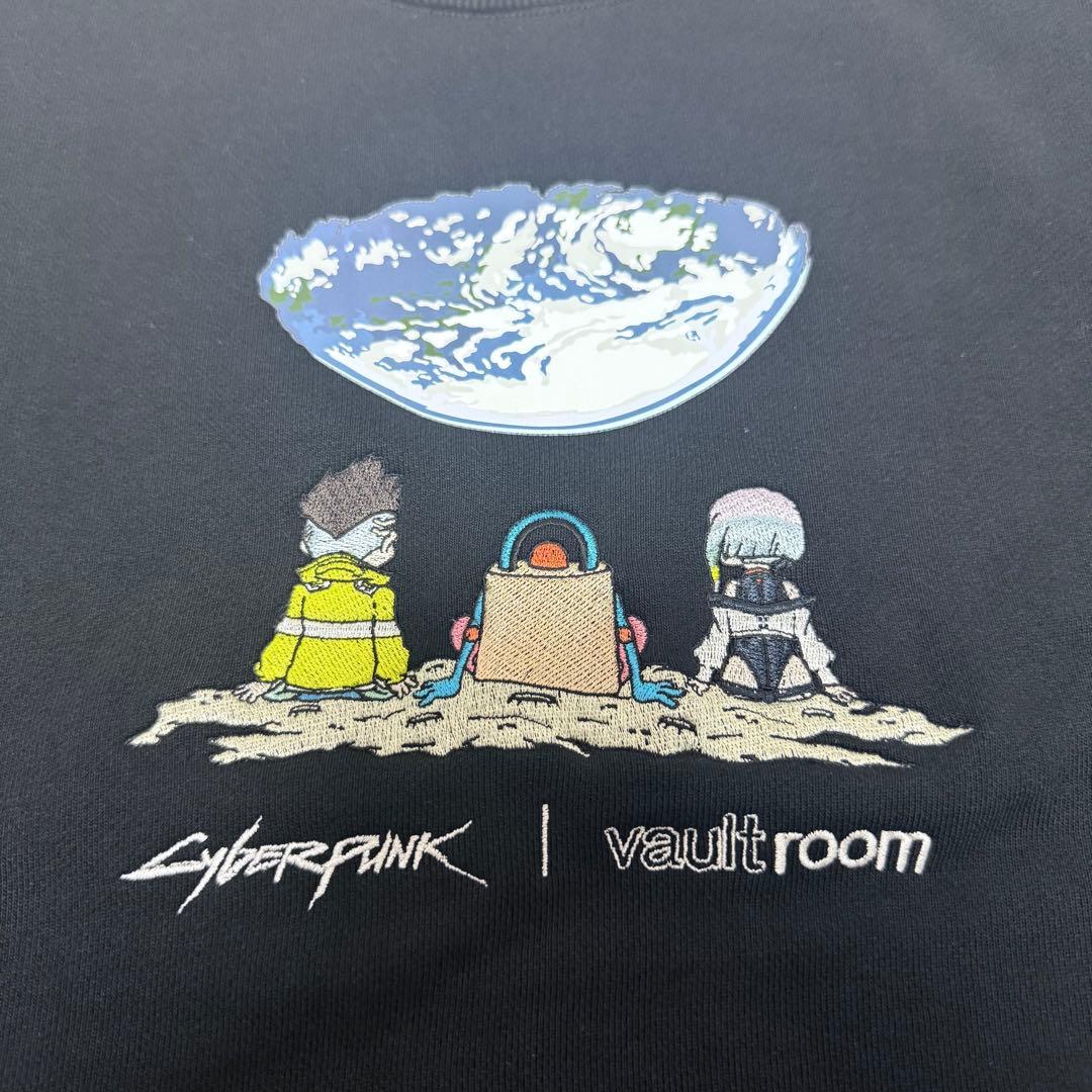 Mサイズ　VR × CYBERPUNK CREWNECK / BLACK