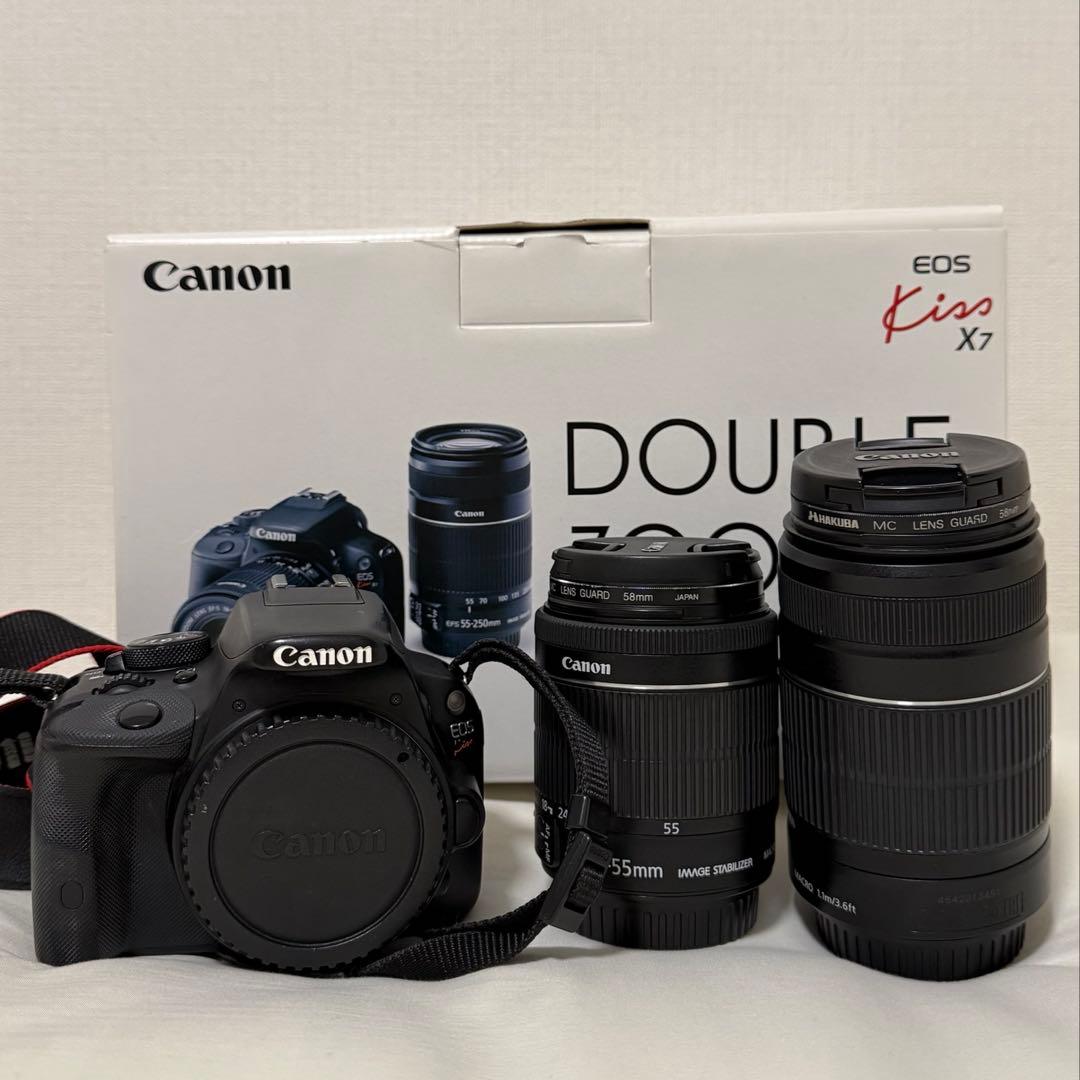 【本日限定値下げ】Canon EOS Kiss X7 ダブルズームキット