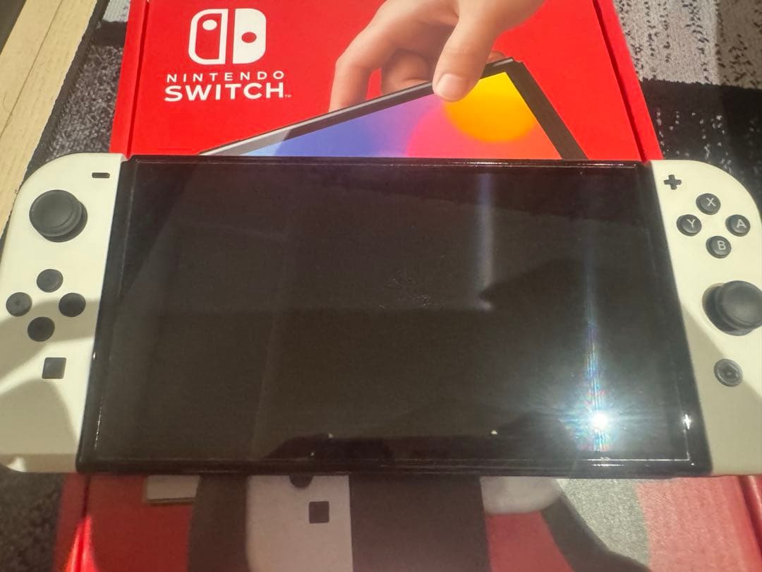 Nintendo Switch 有機ELホワイト【保護フィルム、ケース付き】