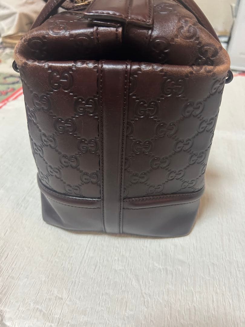 Gucci ブラウンレザー ハンドバッグ