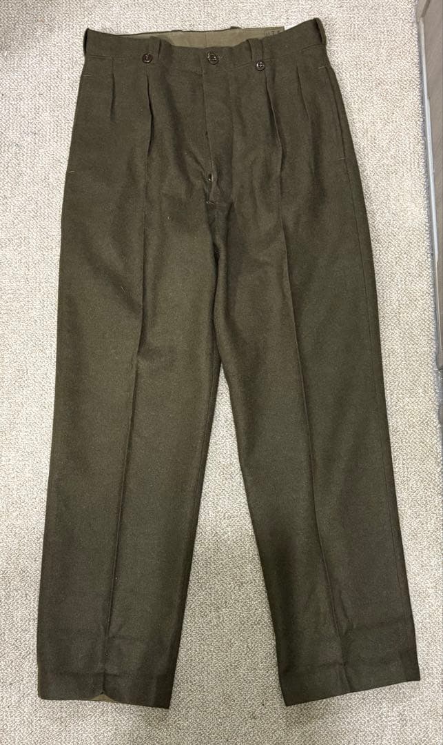 【極美品】50s フランス軍 M52 フランネル ウールパンツ トラウザーズ