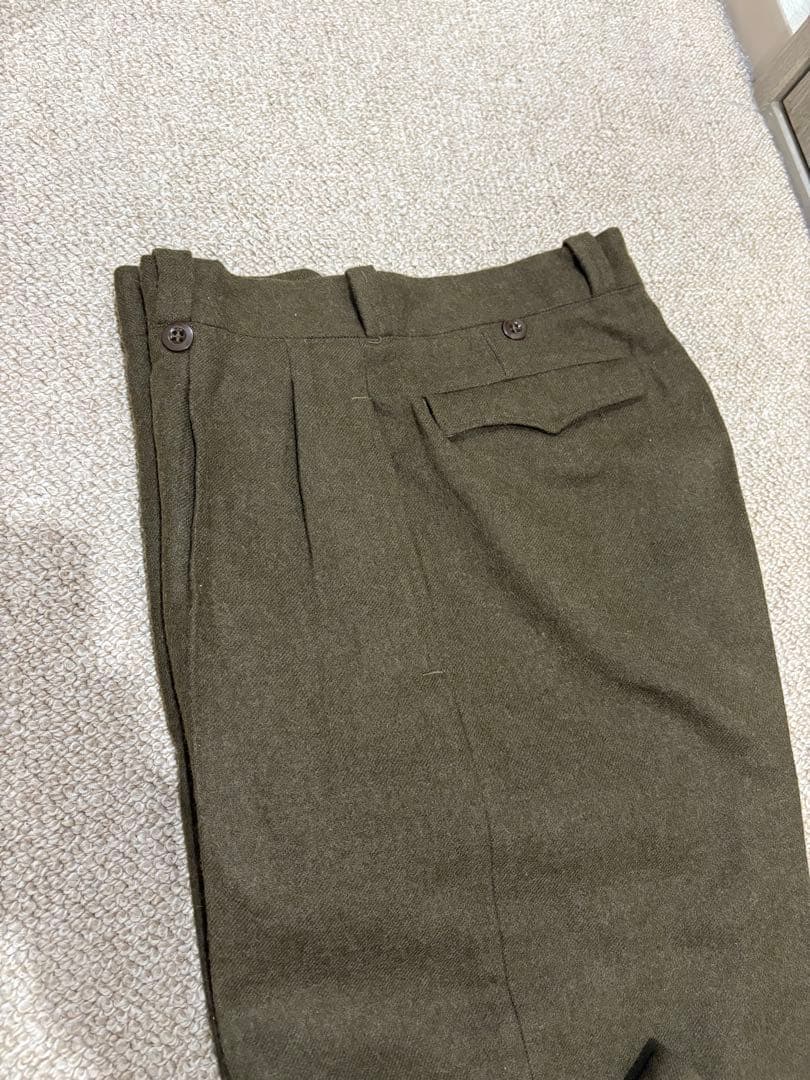 【極美品】50s フランス軍 M52 フランネル ウールパンツ トラウザーズ