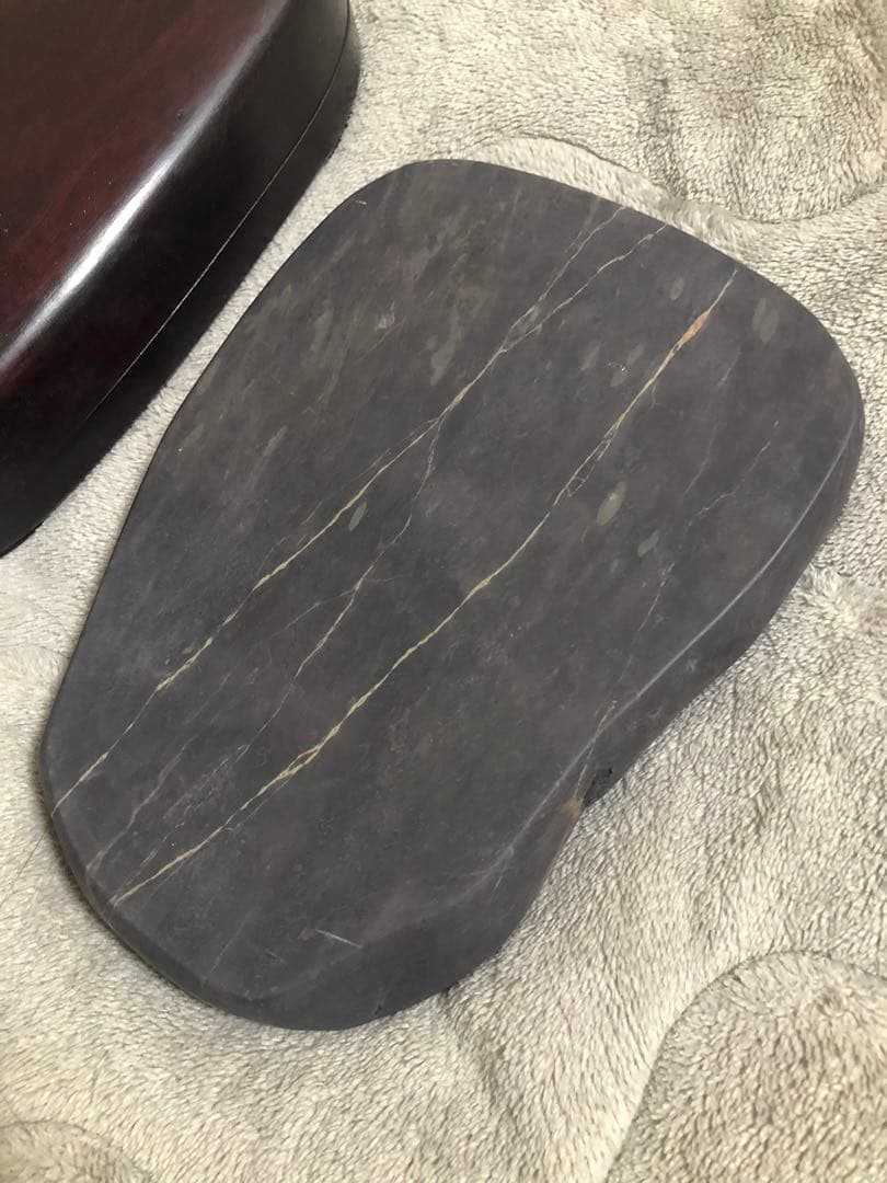 端溪硯 老坑 水巖 金綫 魚腦凍 蕉白 書道用品 端渓硯 書道用品