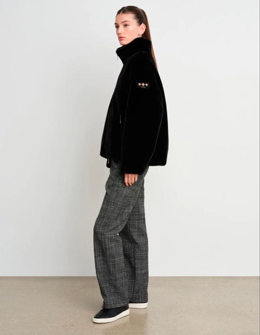 TATRAS ブラックファーコート 美品