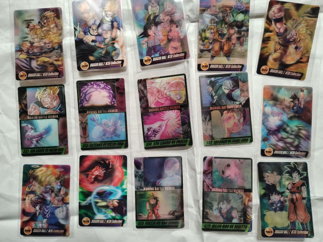ドラゴンボール 森永ウエハースカード 3D17枚＋N62枚 まとめ売り 79枚