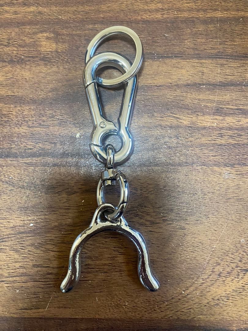 HIDAKA シルバー カラビナ付きキーホルダー