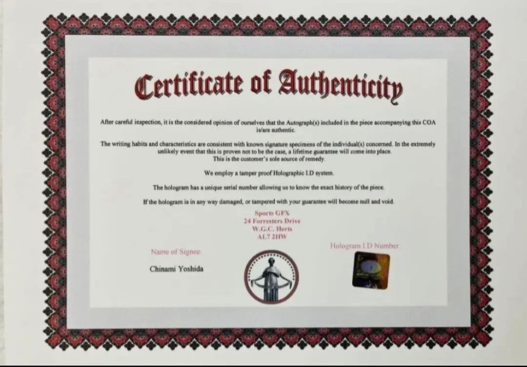 直筆サイン付き写真 ロコ•ソラーレ4選手 証明書付 藤澤五月 吉田夕梨花他 4枚