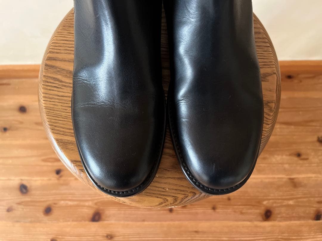 極美品 定価18万 2023新作 マーガレットハウエル レザーストラップブーツ