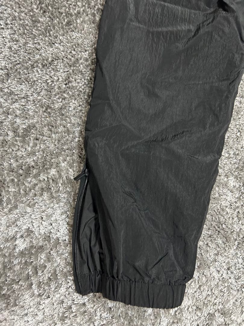 FEAR OF GOD ESSENTIALS ブラックワークパンツ ゴムウエスト