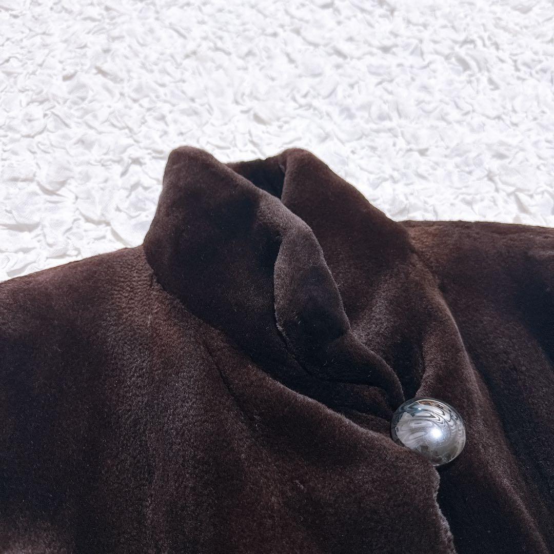 サガミンクロイヤル　ファーコート　ショート丈　銀サガ　シェアードミンク　eff