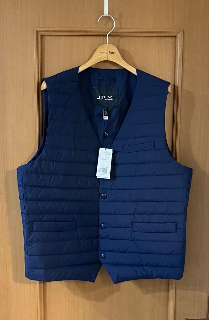 RLX ゴルフ ダウン ベスト ネイビー L ラルフローレン
