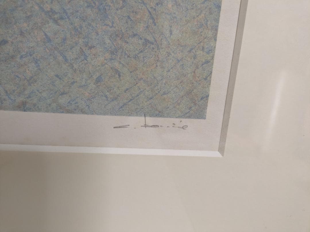 アンドレ・ブーリエ 「港のきらめき」 リトグラフ 74/115 限定115 真作