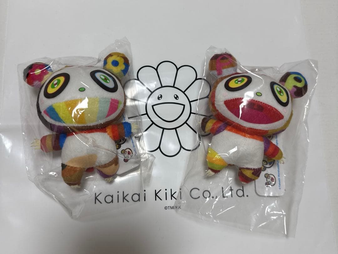 村上隆 パンダ ぬいぐるみキーホルダー2つセット
