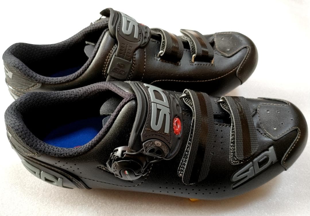 美品 SIDI 女性用 ビンディングシューズ 41 ロードバイク ペダル付き