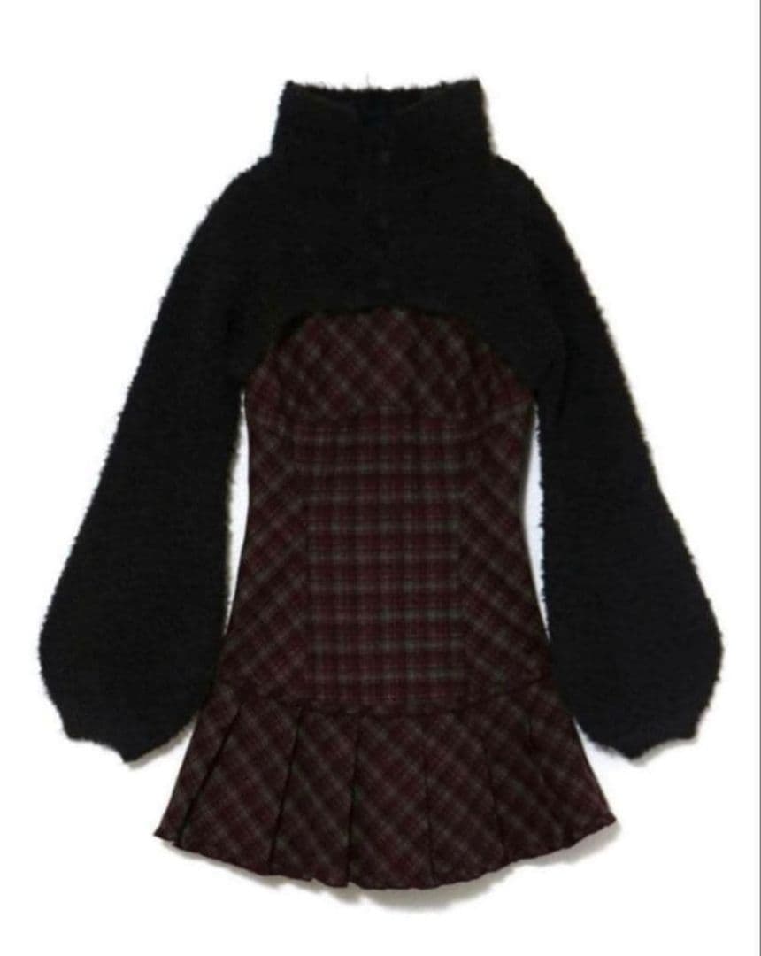 ワンピース andmary Lulu check set mini dress