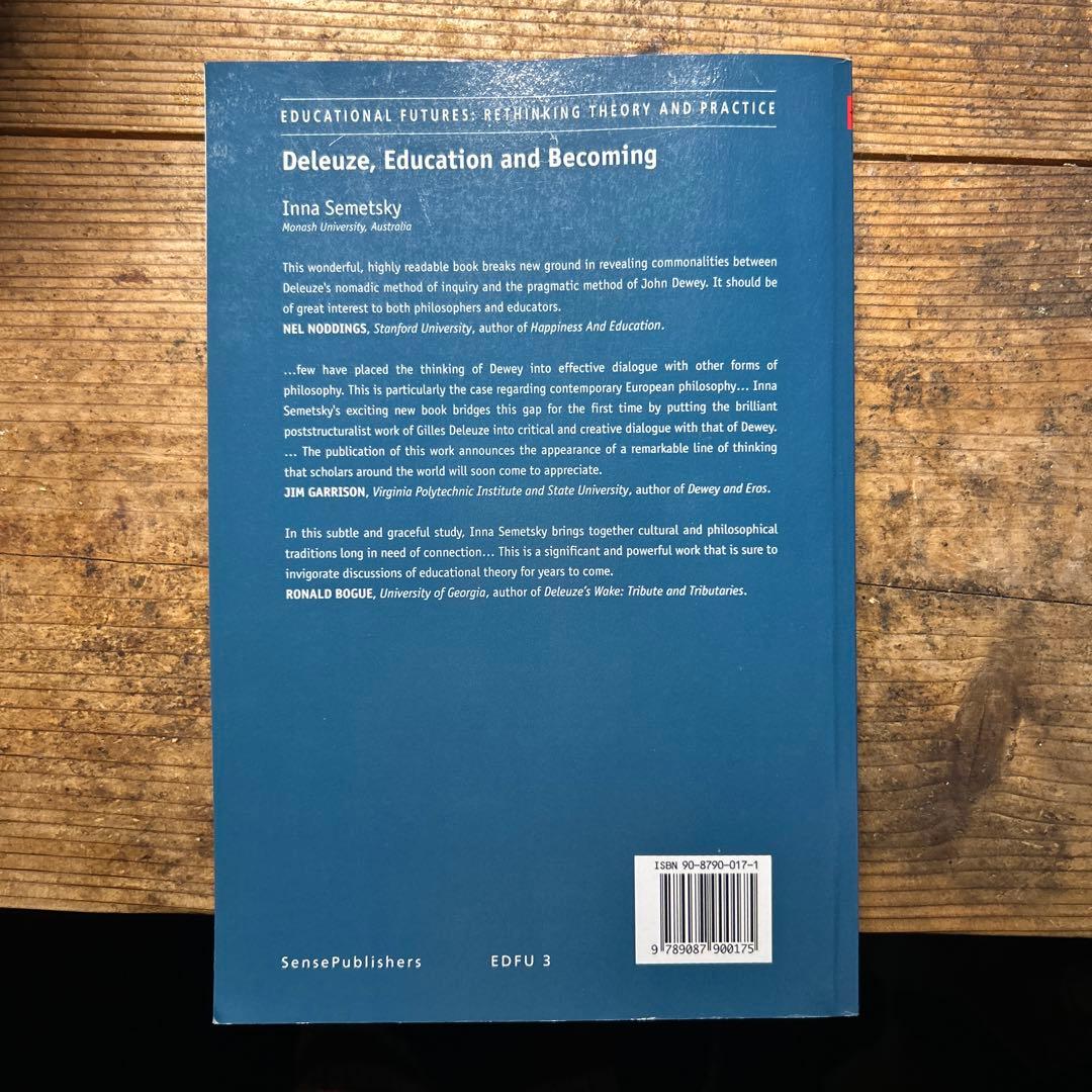 洋書 Deleuze, Education and Becoming
