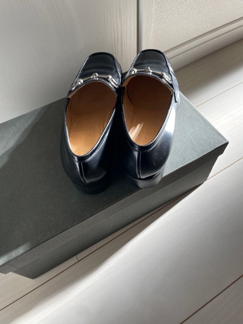 S*i様 GUCCI ブラックレザー ローファー