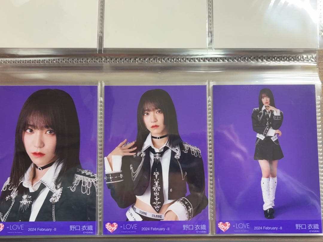 ＝LOVE野口衣織ちゃん　生写真コンプ「呪って呪って 歌唱衣装」