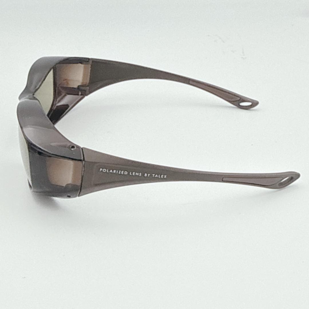 【美品】TALEX オーバーグラス 偏光サングラス EM6-D03-04