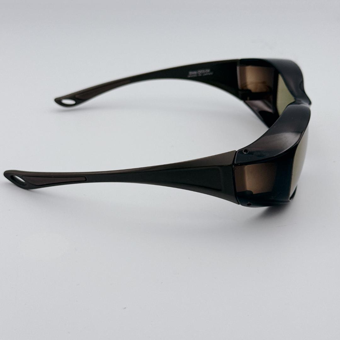 【美品】TALEX オーバーグラス 偏光サングラス EM6-D03-04