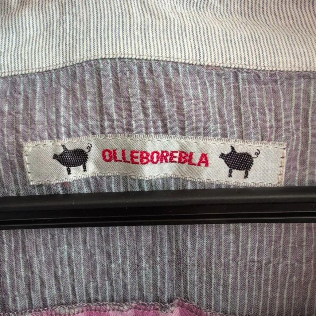 アルベロベロ ワンピース チュニックアニマル柄 パッチワーク 長袖