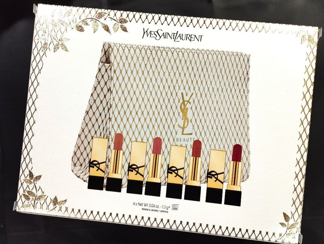 新品未使用未開封　YSL　ミニリップセット　クリスマスコフレ　イヴサンローラン