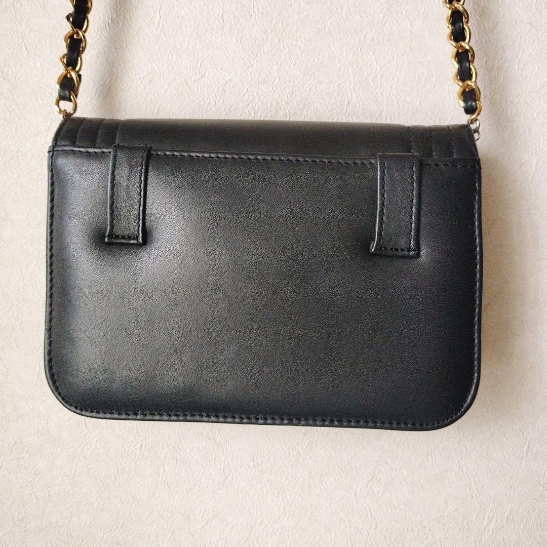 【中古】シャネル CHANEL チェーン107センチ ブーム再来黒 ヴィンテージ