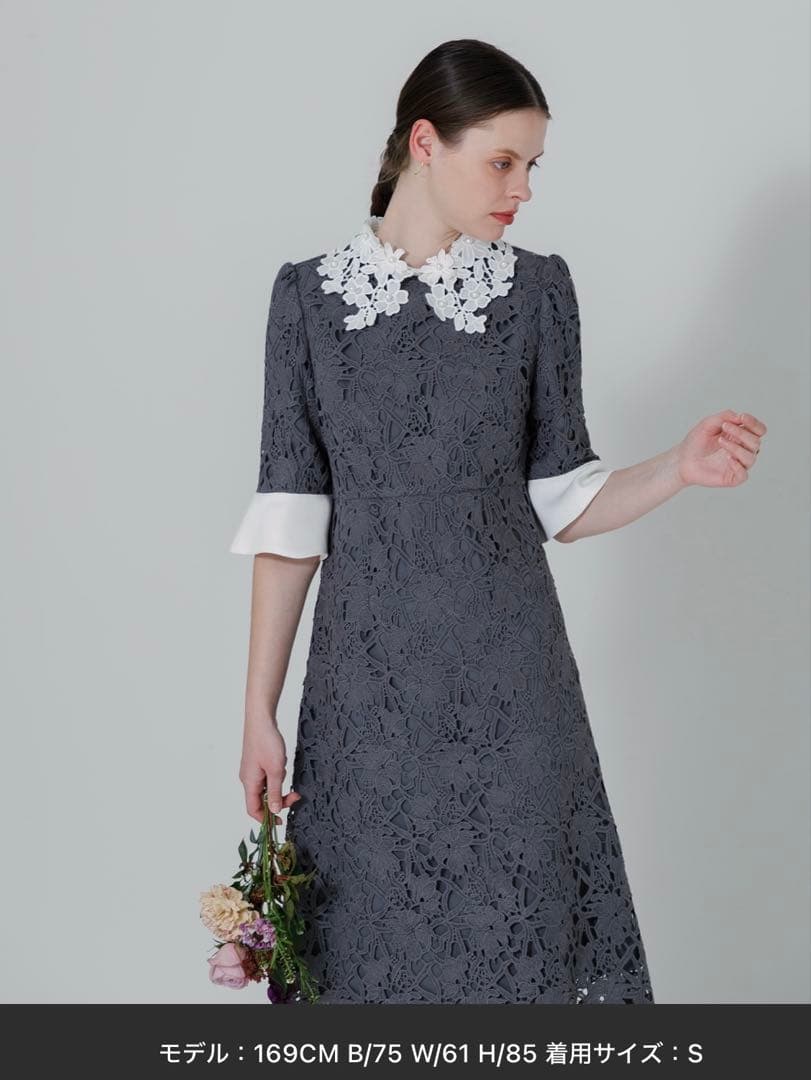 Leja パーティードレス グレー S