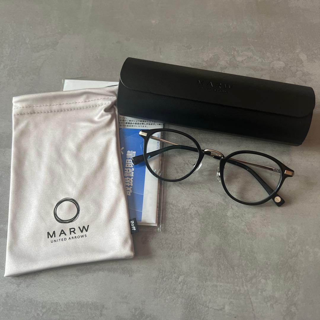 Zoff×MARW UNITED ARROWS 中顔面短縮 ウェリントン メガネ