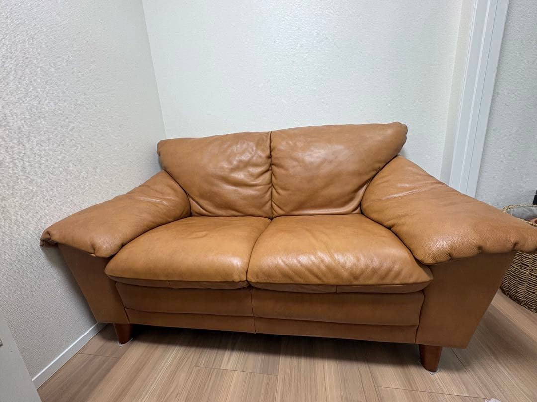 【革張りソファ人気No.1】かねたやオリジナル　2人掛けソファ オシリス 本革