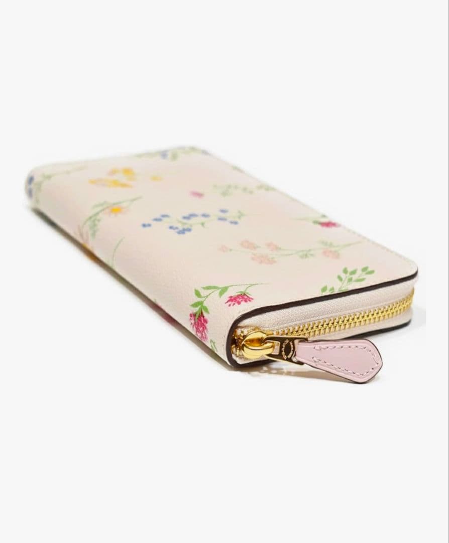 COACH 花柄レザー長財布 並行輸入品:アウトレット品