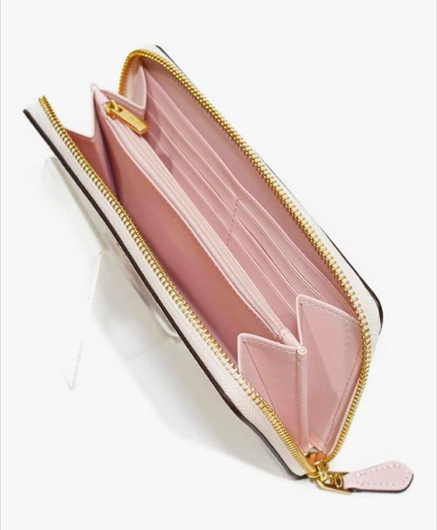 COACH 花柄レザー長財布 並行輸入品:アウトレット品