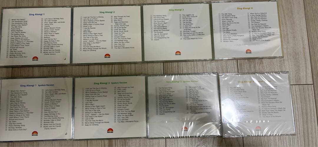 ディズニー英語システム　DVD CD シングアロングセット　正規購入　DWE
