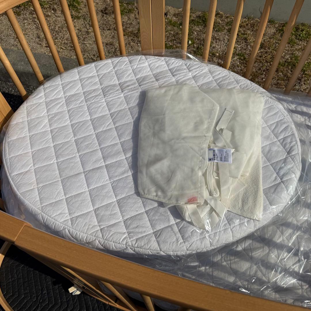 ② ストッケ スリーピー ベビーベッド 木製 ナチュラル V2