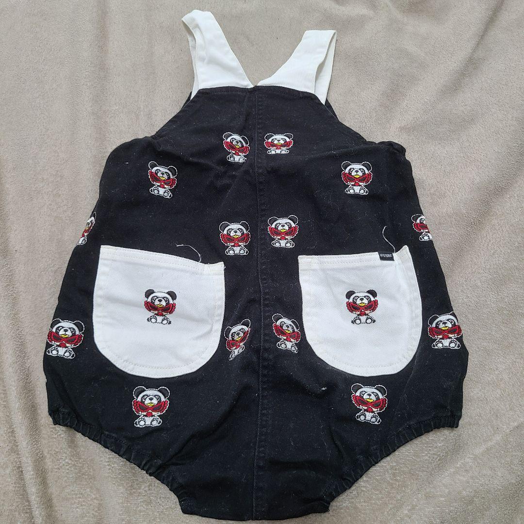 HYSTERIC MINI パンダ柄ダルマロンパース 80〜90