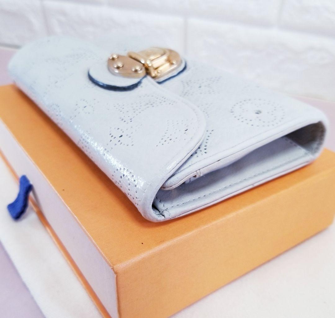 ルイヴィトン モノグラム パンチング マヒナ ポルトフォイユ アメリア 長財布