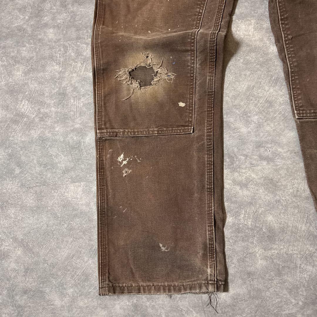 な*ぎ様 カーハート B136 ダブルニー ペインターパンツ ボロ 34×34