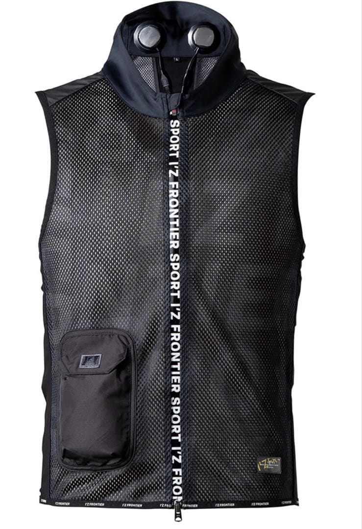 IZ FRONTIER クールベスト ブラック メッシュ